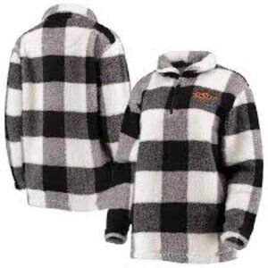 NWT WASHINGTON COMMANDERS - OFFICIALLLY LICENSED GEAR Sherpa Quarter-Zip Jacket
